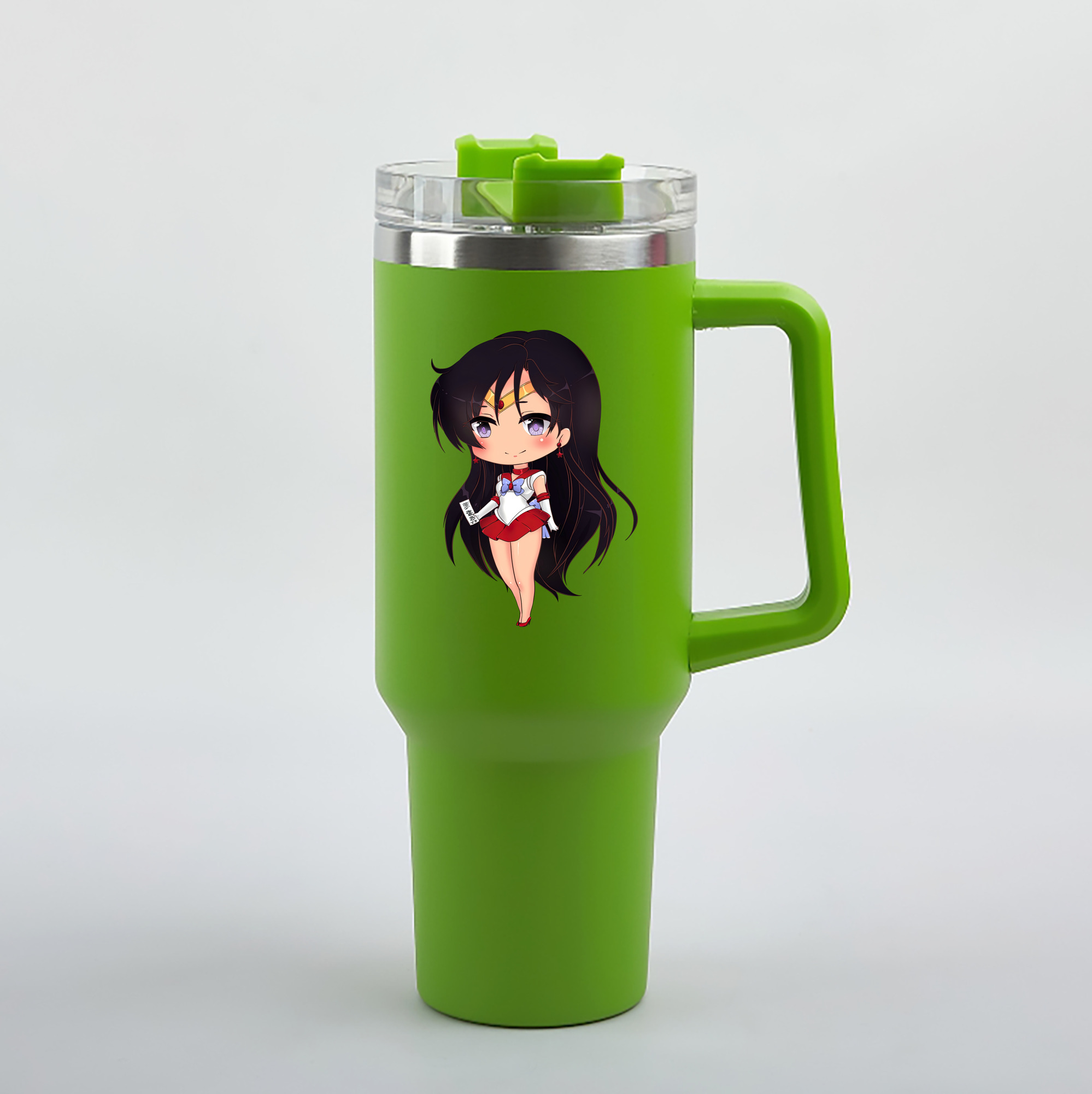 （画像用） 美少女戦士セーラームーン 火野レイ ひの レイ Sailor Moon Hino Rei （セーラーマーズ,Sailor Mars） 1200mL車用タンブラー（カラープリント）